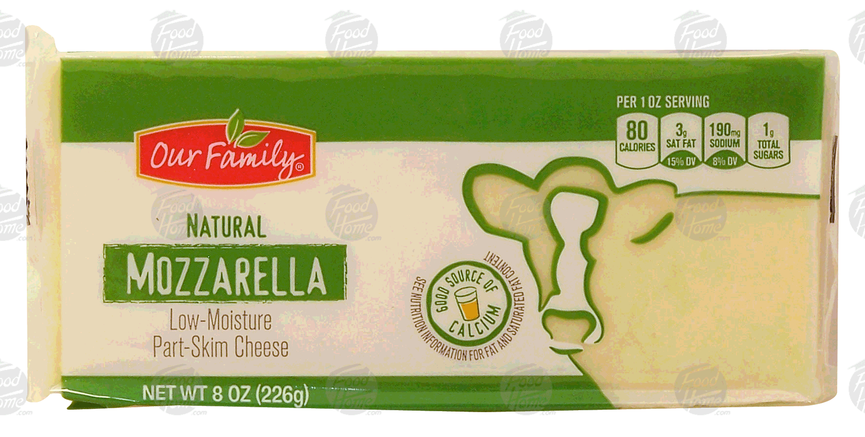 Our Family Natural mozzarella cheese block Full-Size Picture